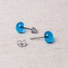 Ohrstecker mittelblau – Bild 12