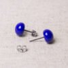 Ohrstecker mittelblau – Bild 6