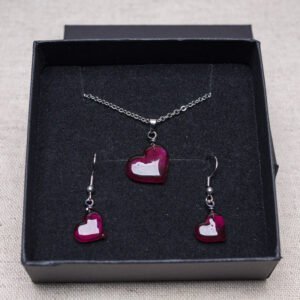 Pinkes Set "Herzen"