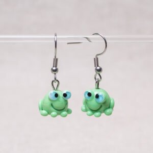 Glasohrringe Frosch